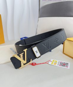 LV... Louis Vuitton Belt and BeltsBuckle, classic pure steel material diamond studded letter z040t1bd