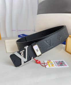 LV... Louis Vuitton Belt and BeltsBuckle, classic pure steel material diamond studded letter 3rx4ckwt