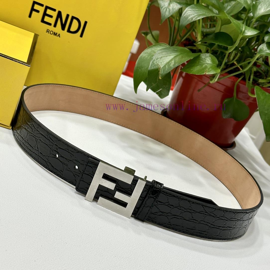 FENDL 40MM wide double-sided original calf leather with a single ruthenium palladium plated todmr6xy - Image 7