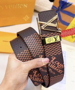 Belt LV Louis ReproductionBelt made of 100% head layer cowhide, ensuring a three-dimensional qq0kx89z