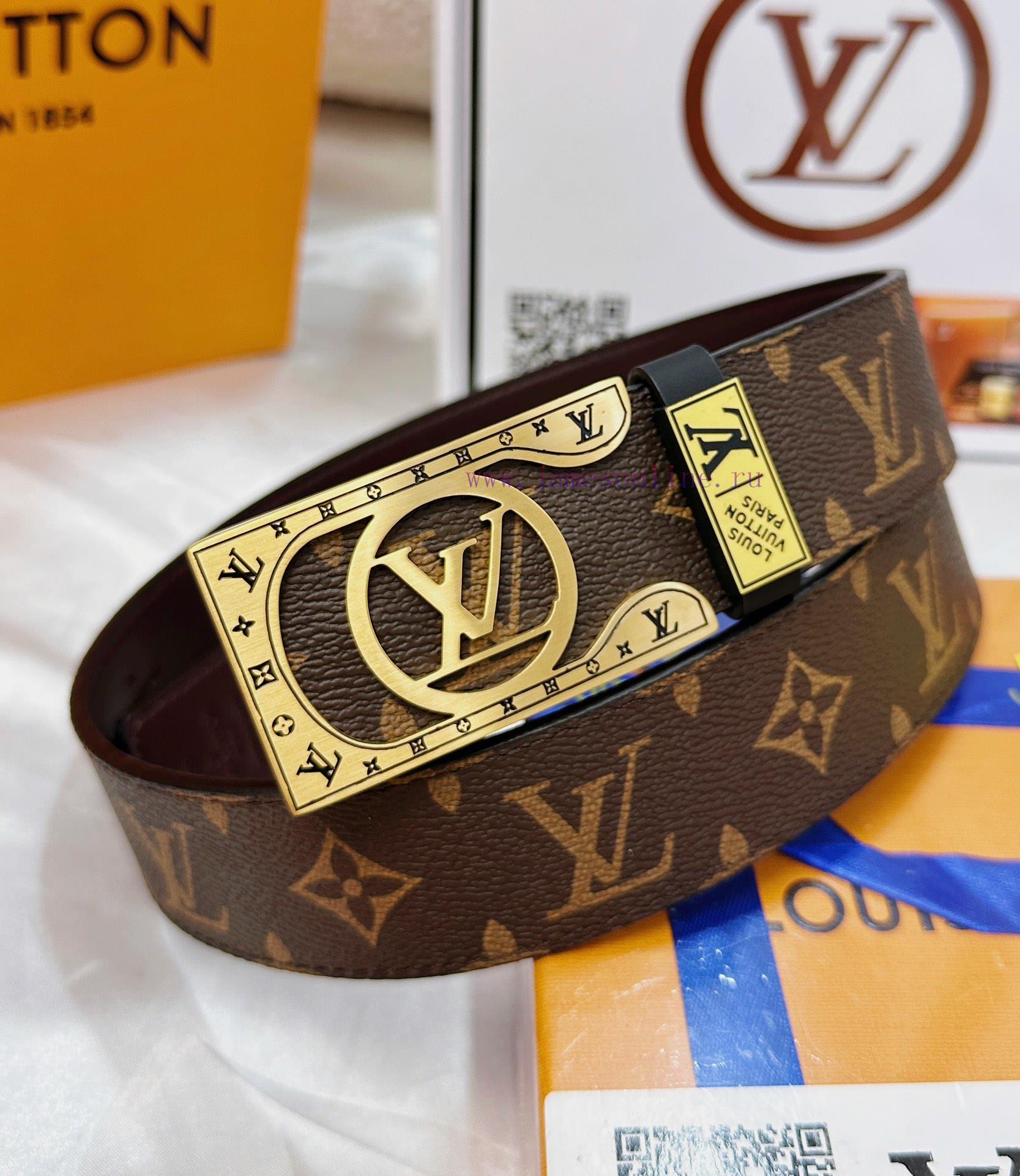 Belt LV Louis Vuitton's top tier replicaThe waistband is made of 100% cowhide, ensuring genu mcsb3ep7 - Image 2