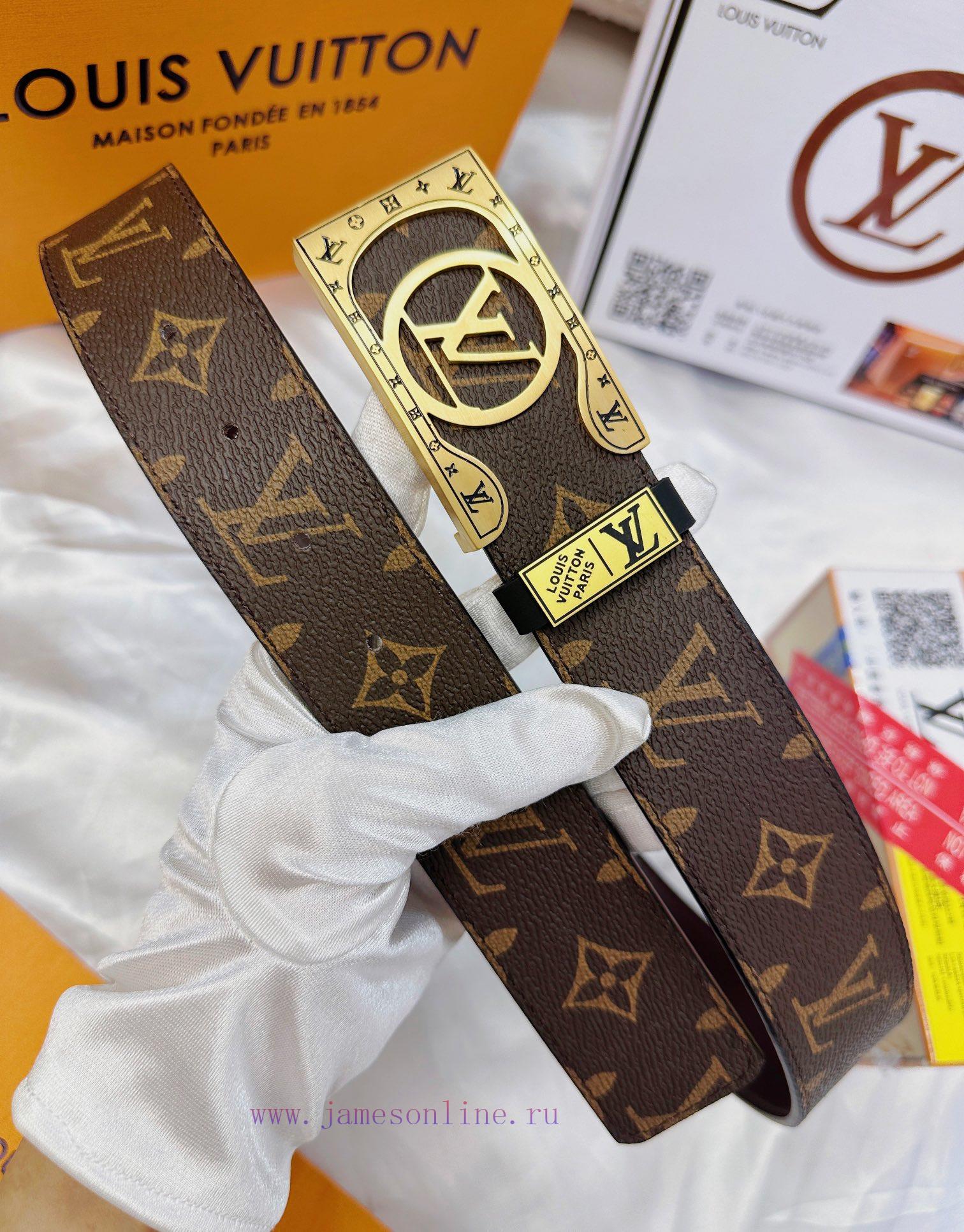 Belt LV Louis Vuitton's top tier replicaThe waistband is made of 100% cowhide, ensuring genu mcsb3ep7 - Image 7