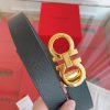 Ferragamo. FerragamoNew design with picture width of 3.5cm, high-end customized men's belt, fra4ns1b