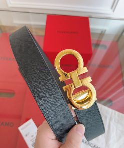 Ferragamo. FerragamoNew design with picture width of 3.5cm, high-end customized men's belt, fra4ns1b