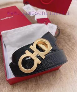 Complete set of gift box Ferragamo genuine size 3.5cm Italian factory imported leather trade 16orqq8s