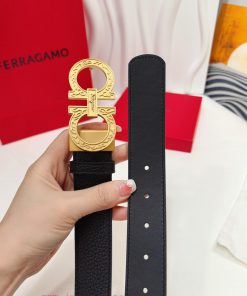 This double-sided belt from Ferragamo has an elegant style, featuring a dual veneer design t 35udj5wl