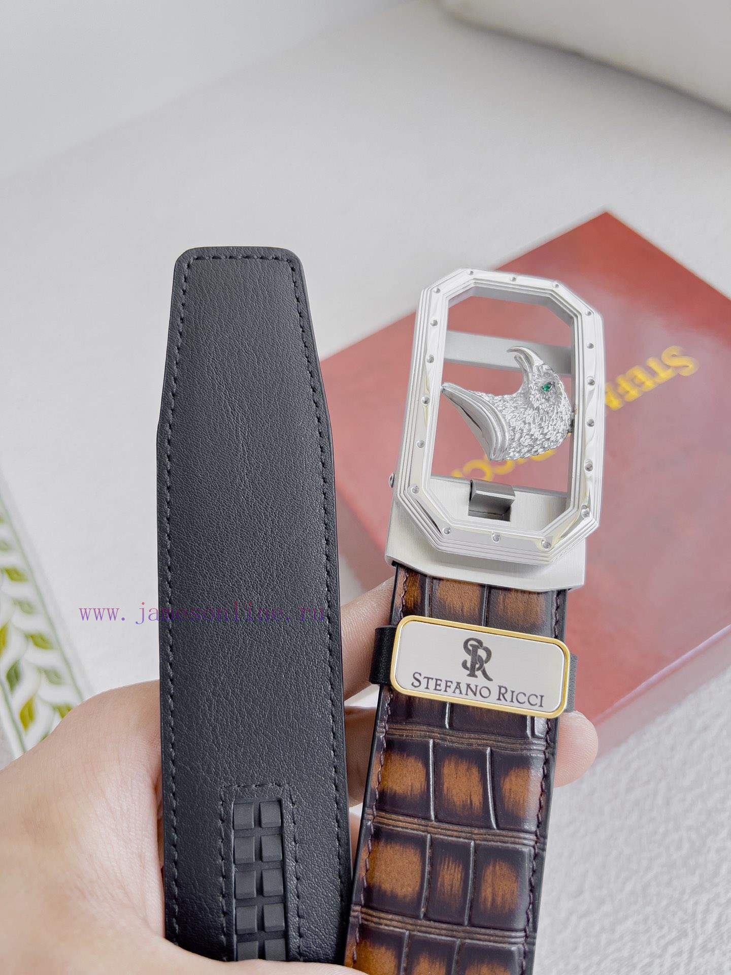 Stephen Ni Zhi Stefano Ricci Belt ️ Automatic BeltAutomatic buckle, made of pure steel mater 62j7xham - Image 9