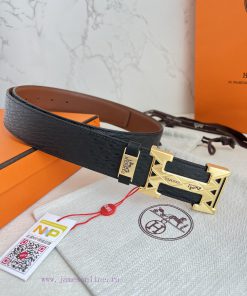 Hermes Hermes waist beltHanging buckle, classic pure steel material buckle head, double-side th3tkf10