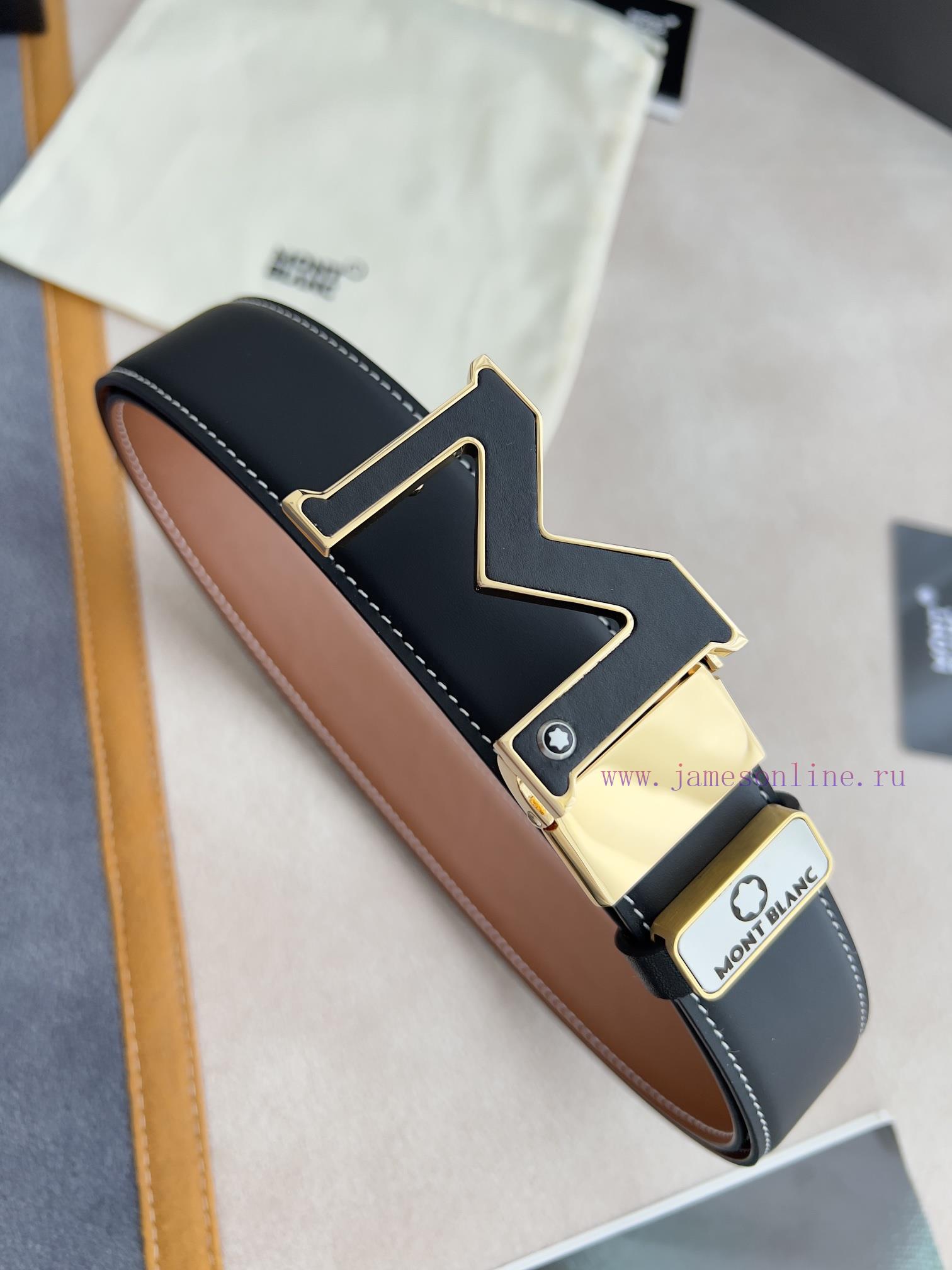 Montblanc Montblanc ️ Belt and beltHanging buckle, new original classic boutique leather let wwjthq3y - Image 3