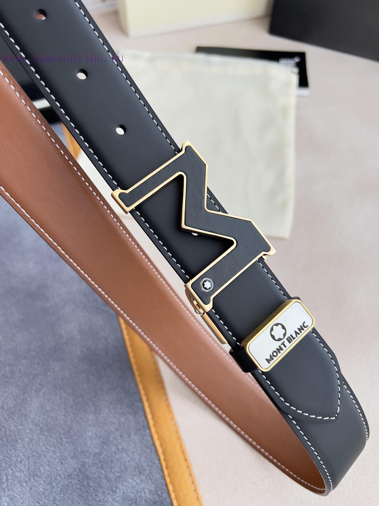 Montblanc Montblanc ️ Belt and beltHanging buckle, new original classic boutique leather let wwjthq3y - Image 5