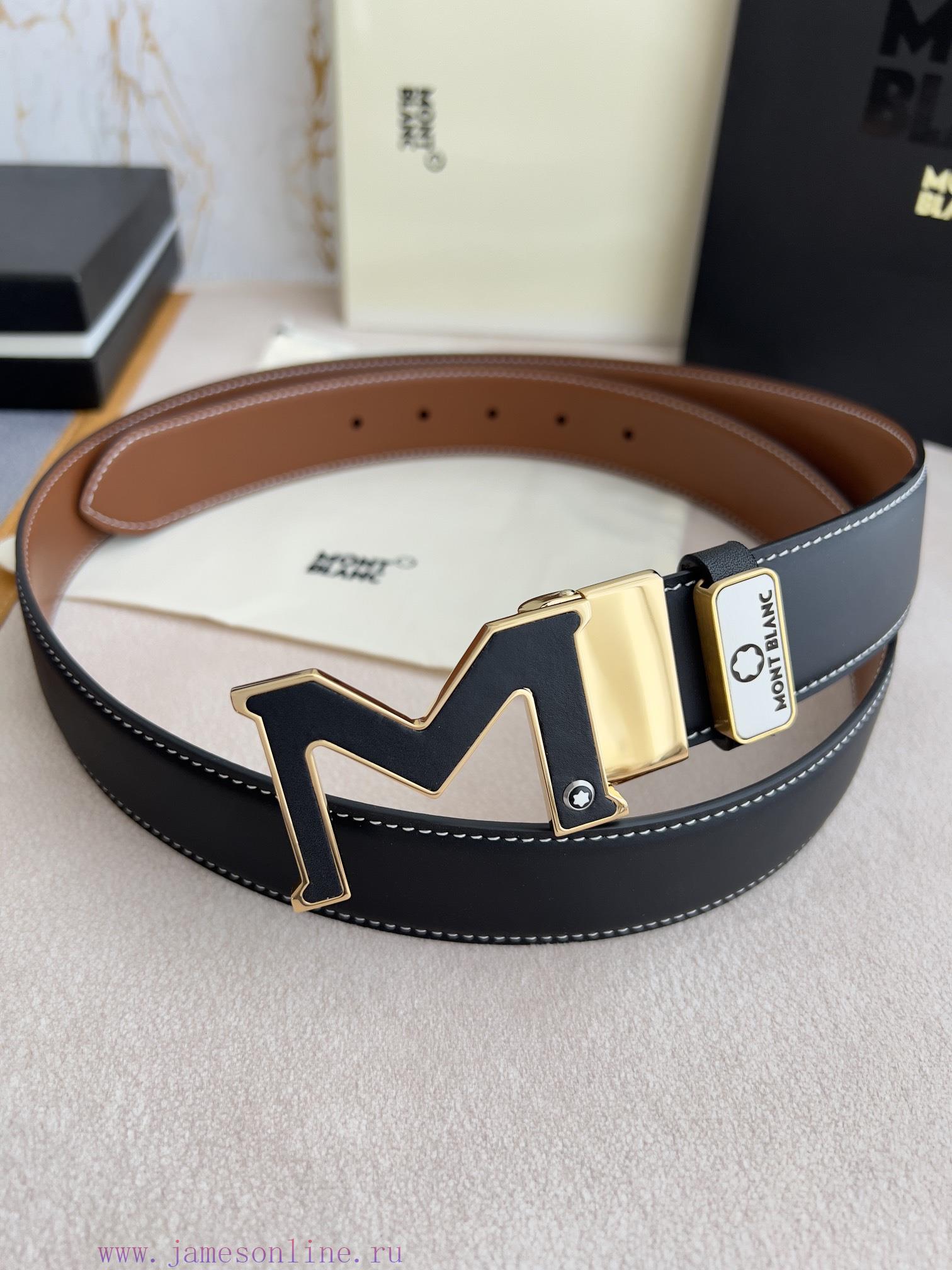 Montblanc Montblanc ️ Belt and beltHanging buckle, new original classic boutique leather let wwjthq3y - Image 8