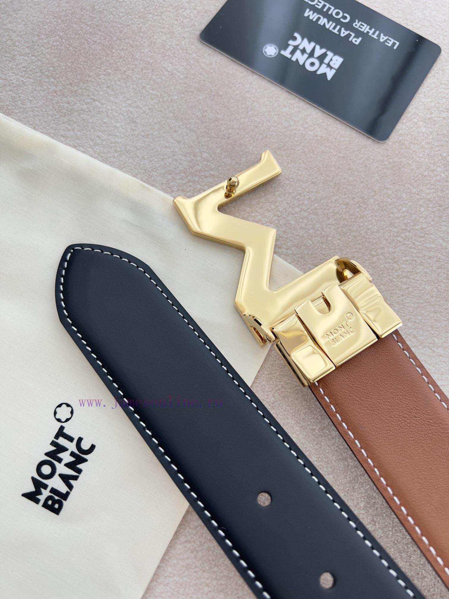 Montblanc Montblanc ️ Belt and beltHanging buckle, new original classic boutique leather let wwjthq3y - Image 9