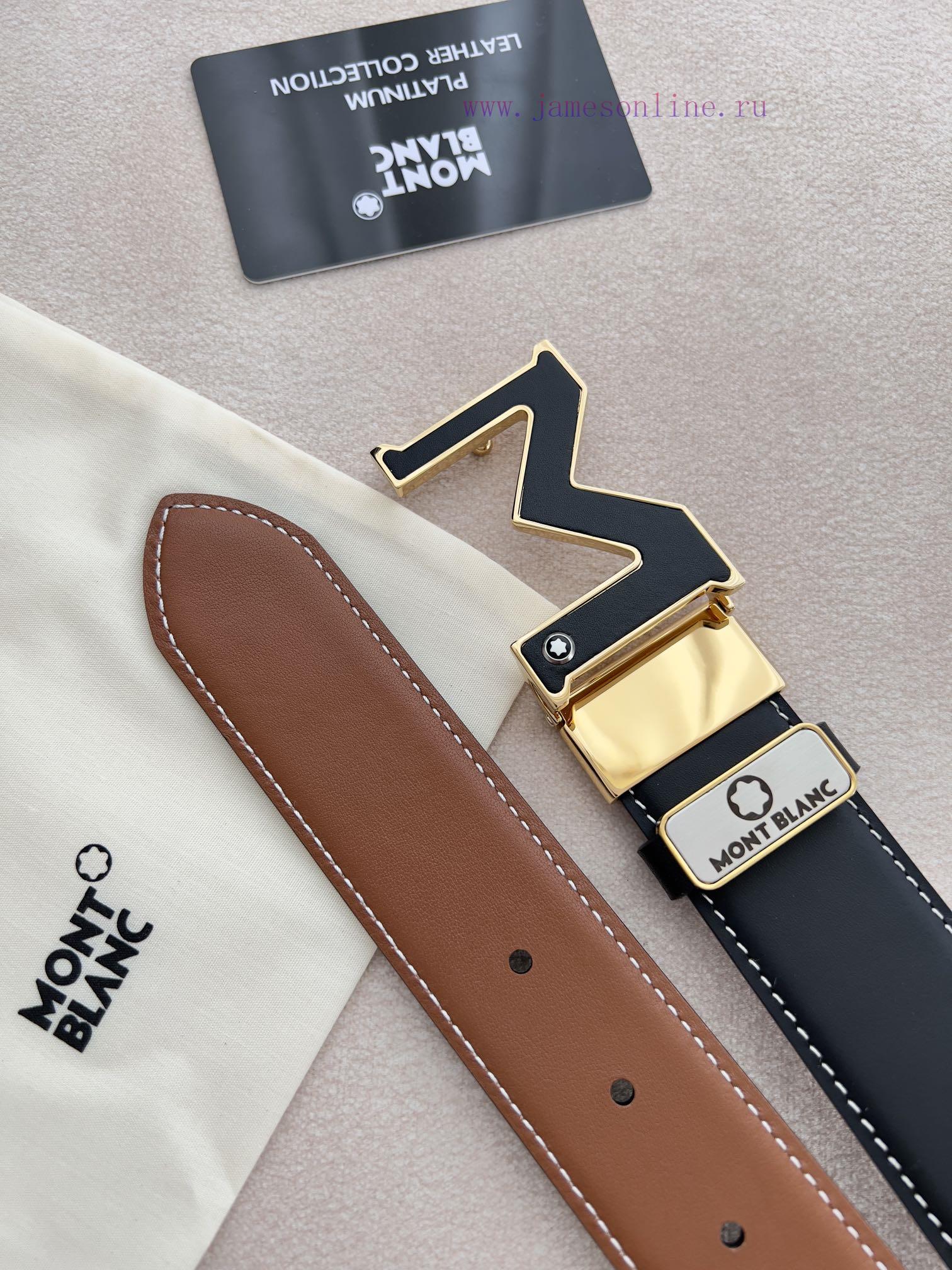 Montblanc Montblanc ️ Belt and beltHanging buckle, new original classic boutique leather let wwjthq3y - Image 10