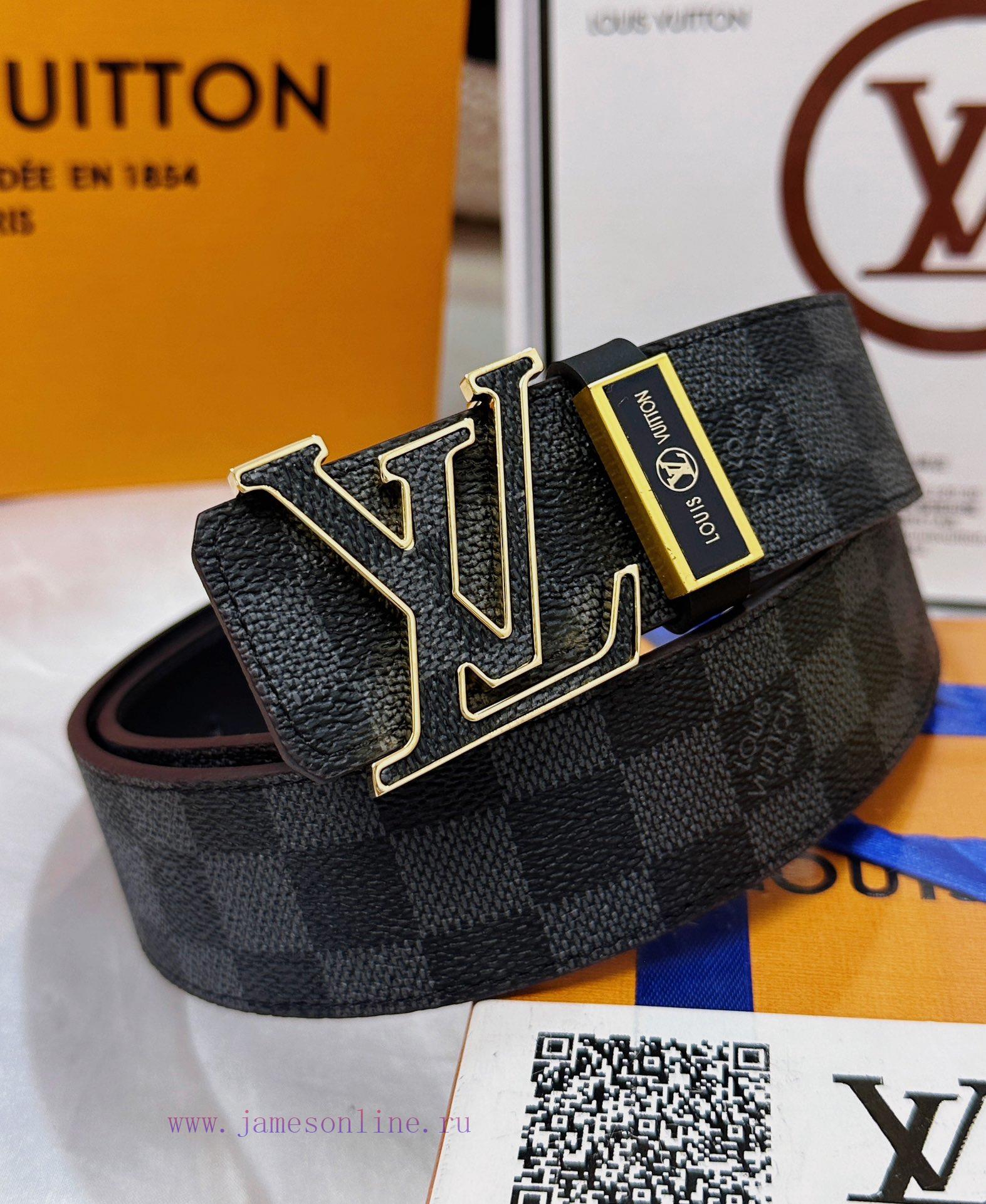 Belt LV Louis Vuitton's top tier replicaThe waistband is made of 100% cowhide, ensuring genu jprc6p79 - Image 2