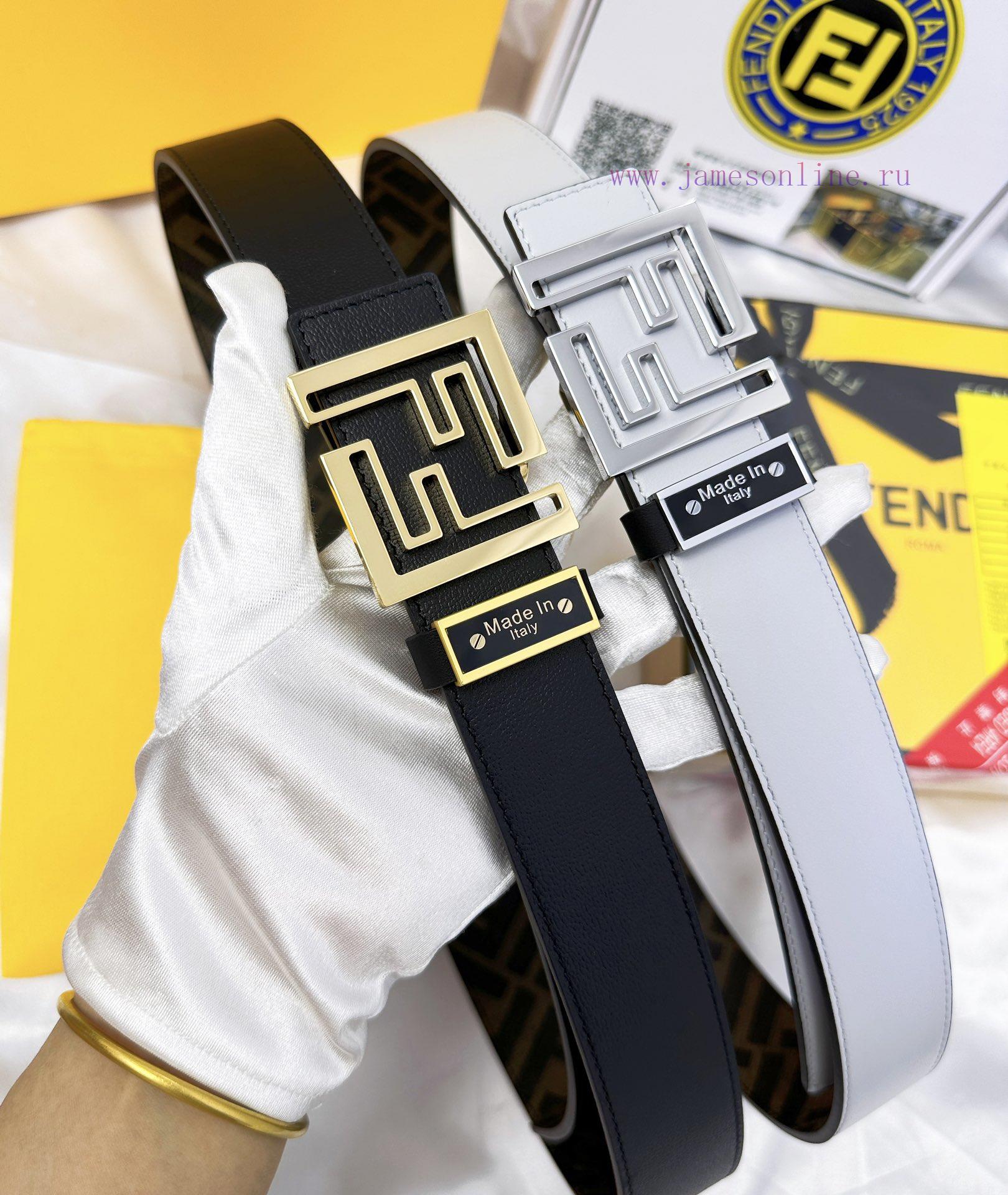 Belt FENDI Fendi ReproductionThe waistband is made of 100% cowhide, ensuring a double-layer 7veedllz - Image 2