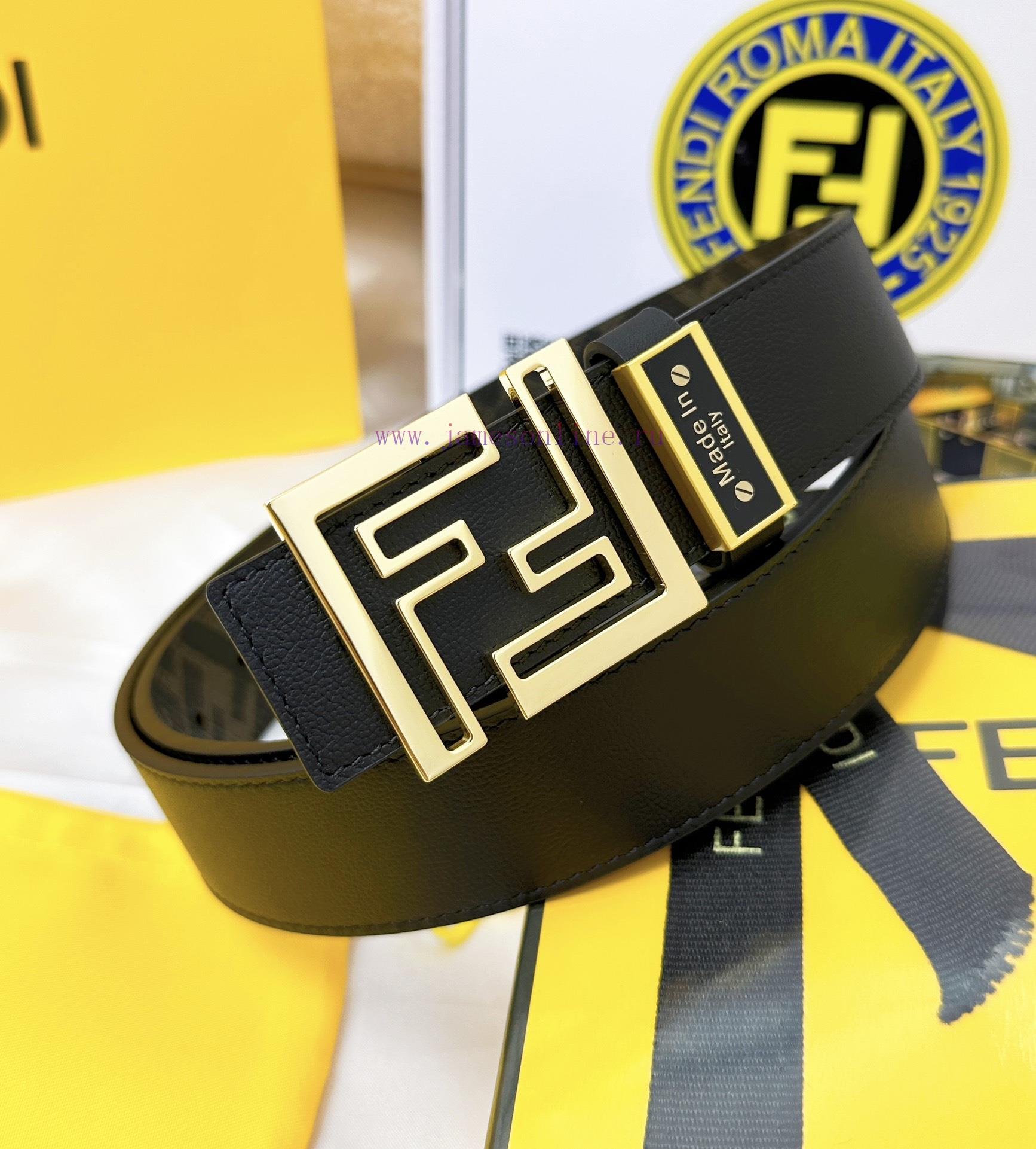 Belt FENDI Fendi ReproductionThe waistband is made of 100% cowhide, ensuring a double-layer 7veedllz - Image 3