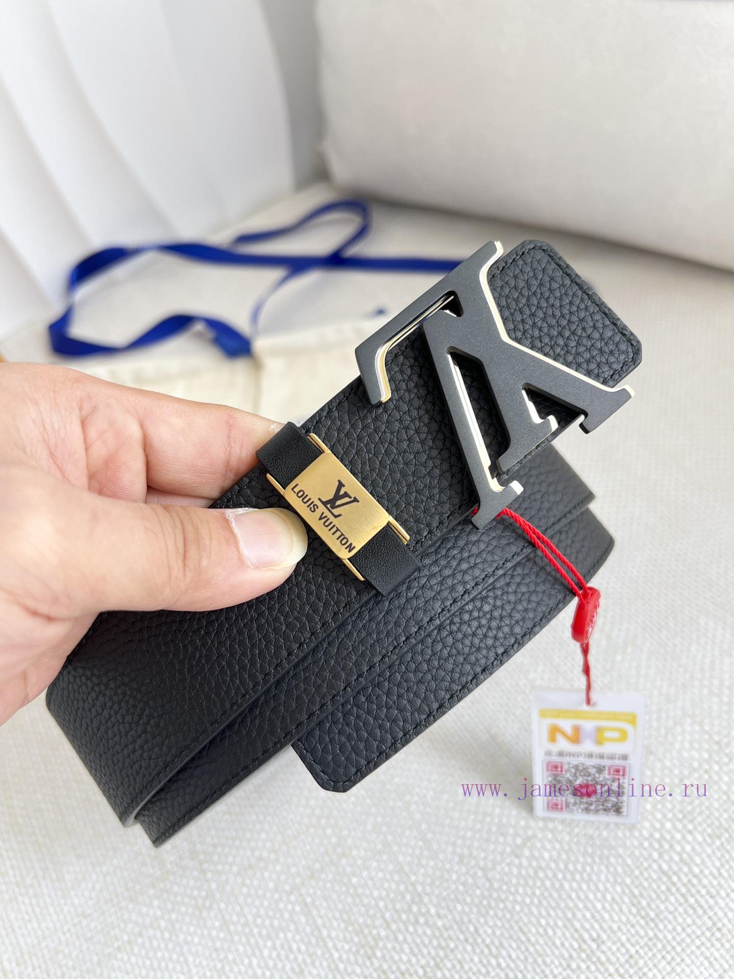 LV... Louis Vuitton Belt and BeltsBuckle, classic pure steel material face letter buckle, to ipre4qqv - Image 3