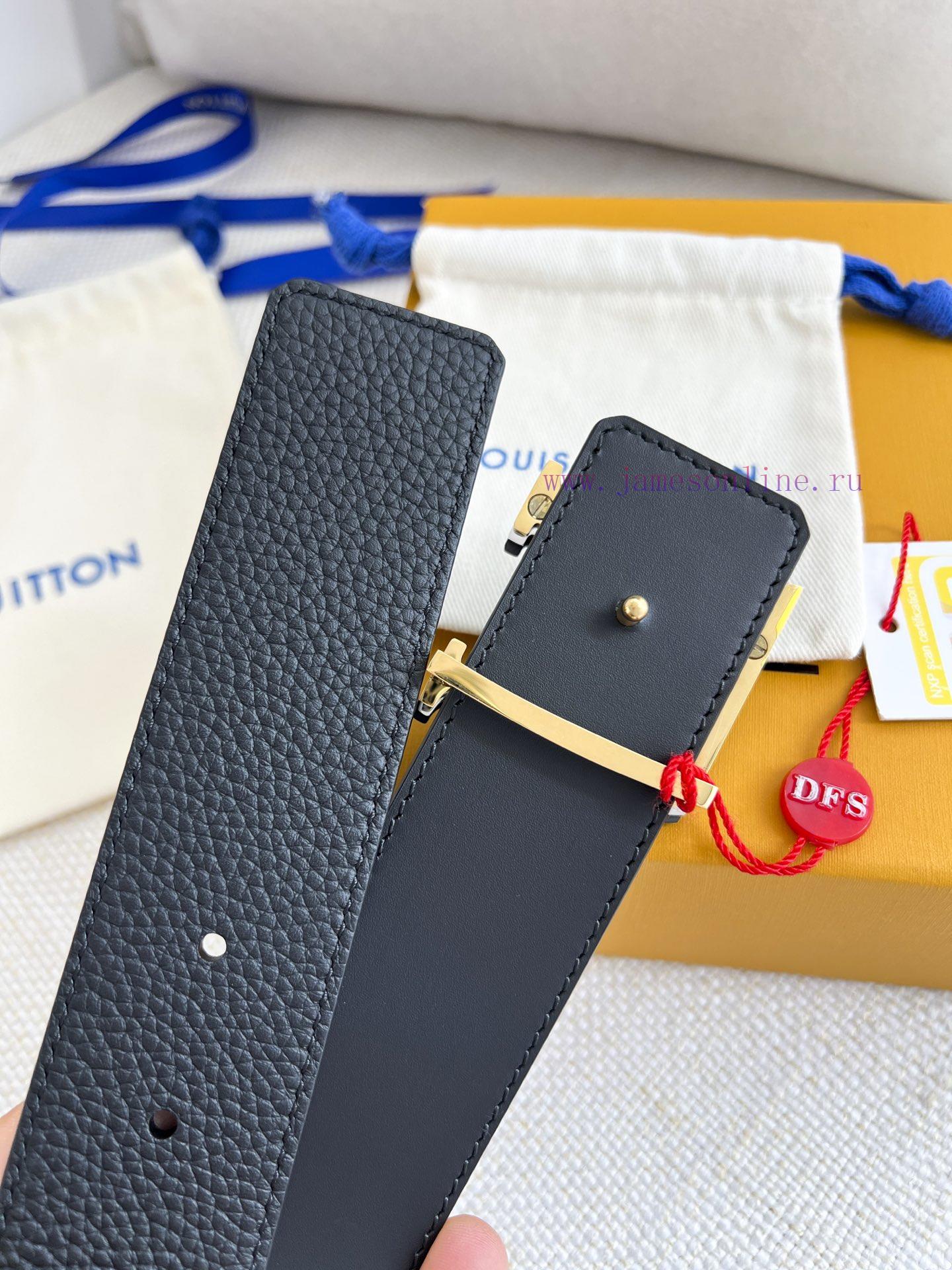 LV... Louis Vuitton Belt and BeltsBuckle, classic pure steel material face letter buckle, to ipre4qqv - Image 6