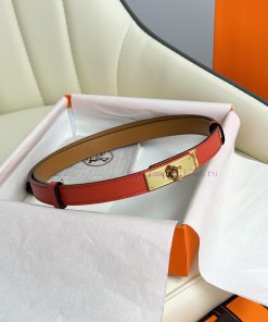 Hermes Women's BeltFull set of 1.8mm women's Kelly original imported leather K gold/platinum 6efccfi7