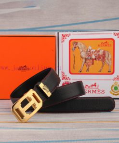 Belt and belt, automatic leather belt from Herm è sMen's belt material: 100% head layer cowh 777mog5v