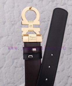 This double-sided two tone leather belt from Ferragamo is made of soft cowhide material, han xv17ct6m
