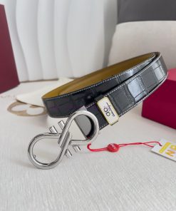 Ferragamo Ferrgamo ️ Belt and beltHanging buckle, classic hanging buckle made of pure copper e57pf8h0