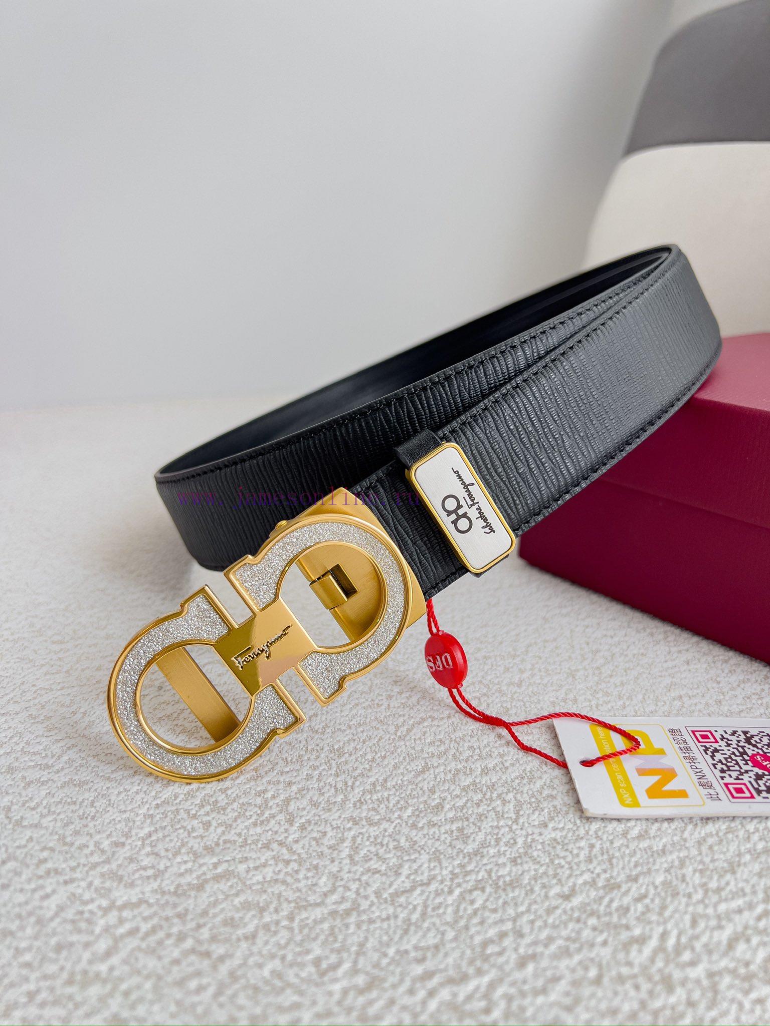 Ferrgamo.. Ferragamo Belt ️ Automatic BeltAutomatic buckle, pure steel material automatic bu hu27clz5 - Image 3