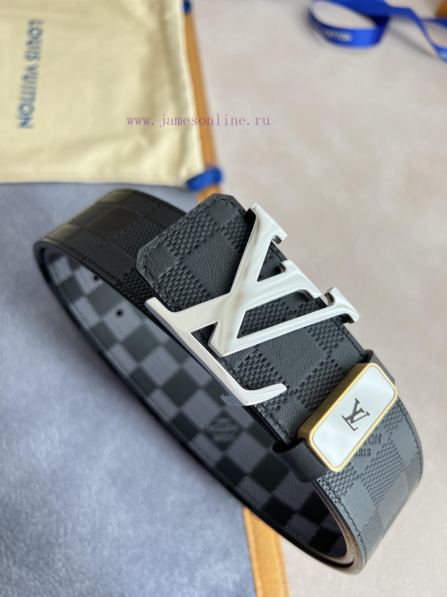 LV... Louis Vuitton Belt and BeltsBuckle, classic pure steel material buckle, top layer cowh onb7j9gp - Image 3