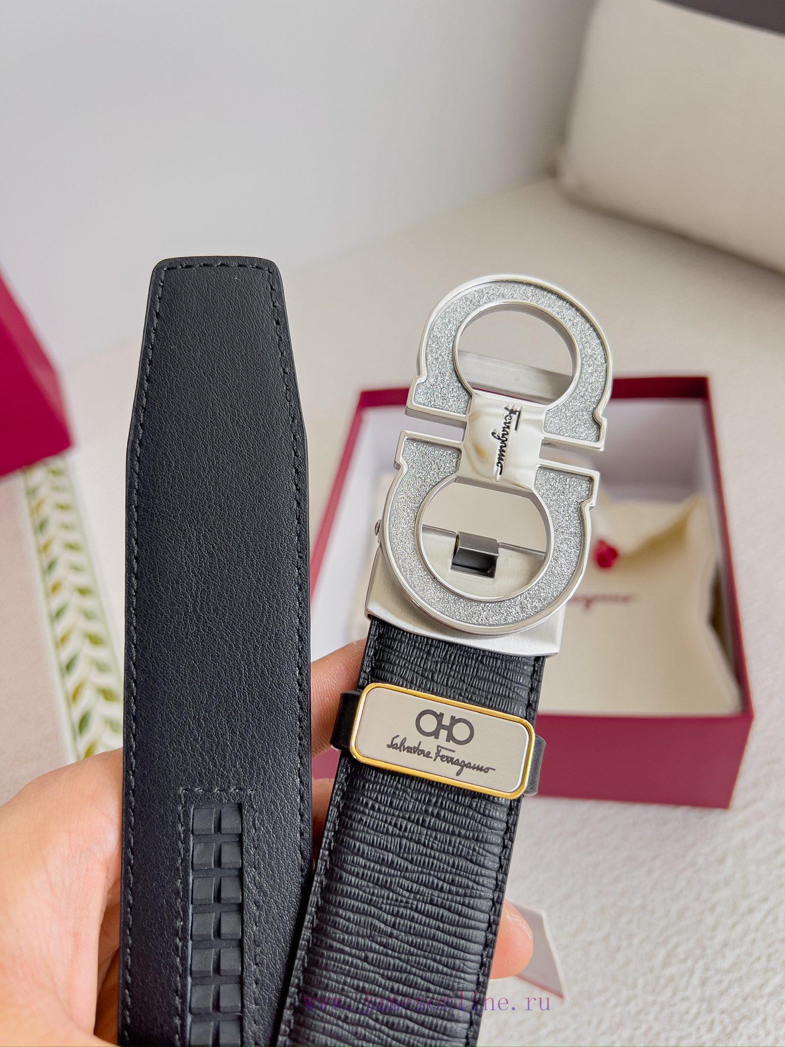 Ferrgamo.. Ferragamo Belt ️ Automatic BeltAutomatic buckle, pure steel material automatic bu hu27clz5 - Image 9