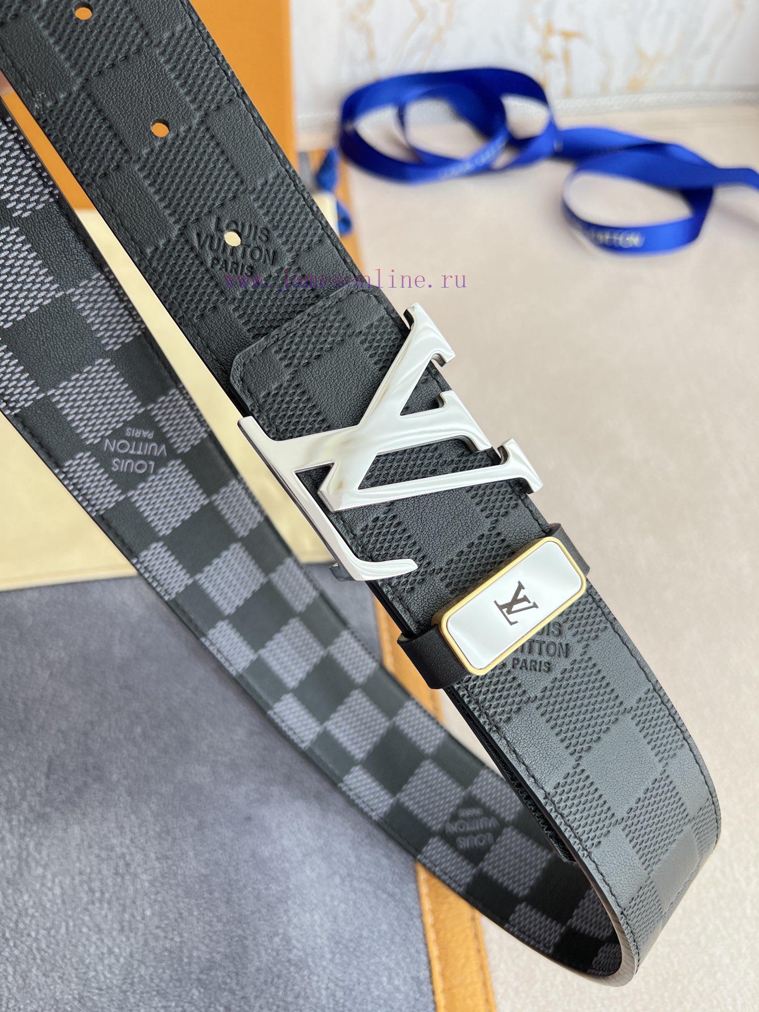 LV... Louis Vuitton Belt and BeltsBuckle, classic pure steel material buckle, top layer cowh onb7j9gp - Image 5