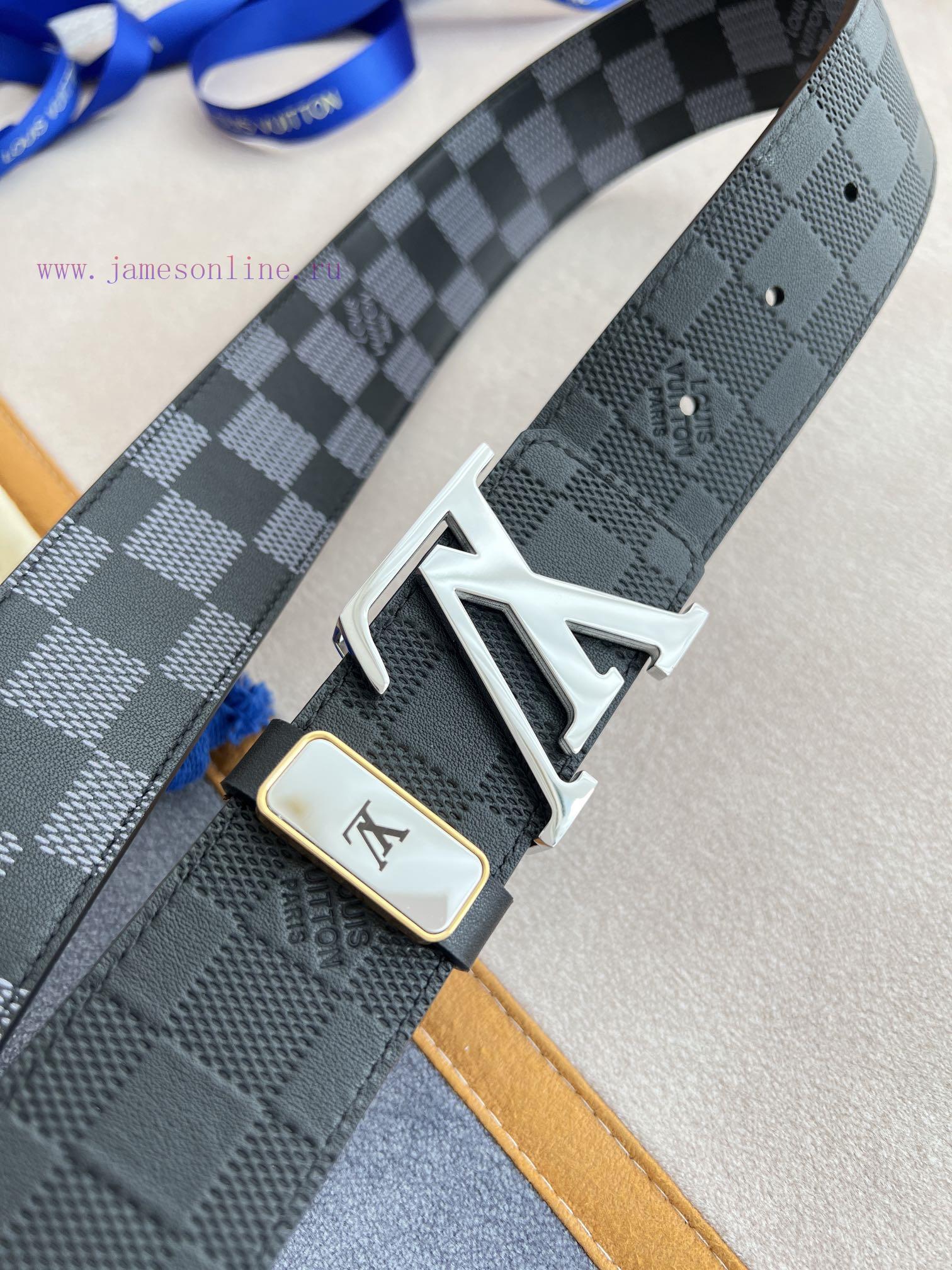 LV... Louis Vuitton Belt and BeltsBuckle, classic pure steel material buckle, top layer cowh onb7j9gp - Image 7