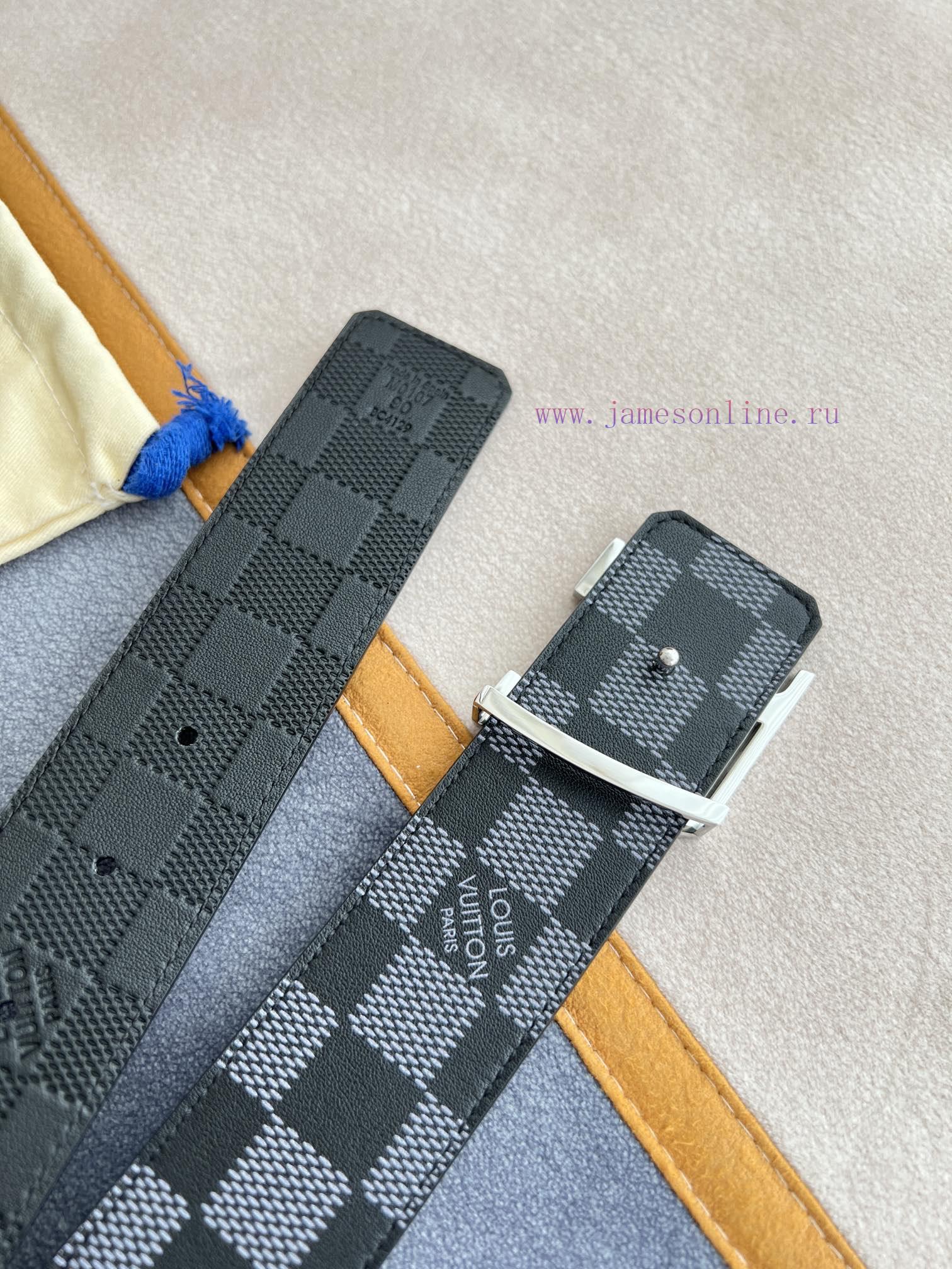 LV... Louis Vuitton Belt and BeltsBuckle, classic pure steel material buckle, top layer cowh onb7j9gp - Image 9