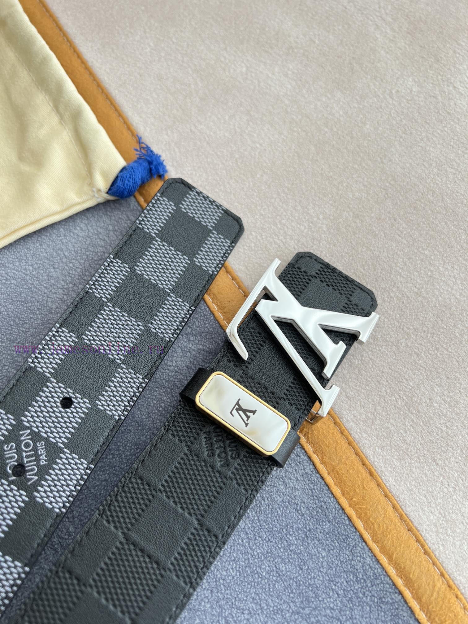 LV... Louis Vuitton Belt and BeltsBuckle, classic pure steel material buckle, top layer cowh onb7j9gp - Image 10