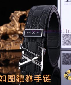 Belt LV Louis VuittonThe waistband is made of 100% cowhide, ensuring that the genuine leathe miksnuix