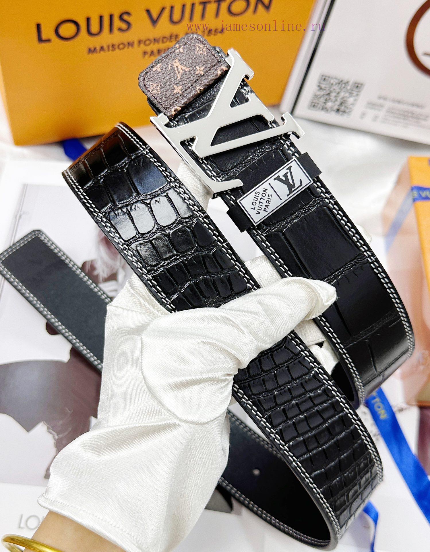 Belt LV Louis Vuitton's top tier replicaThe waistband is made of 100% imported original cowh 2ljm64vb - Image 4