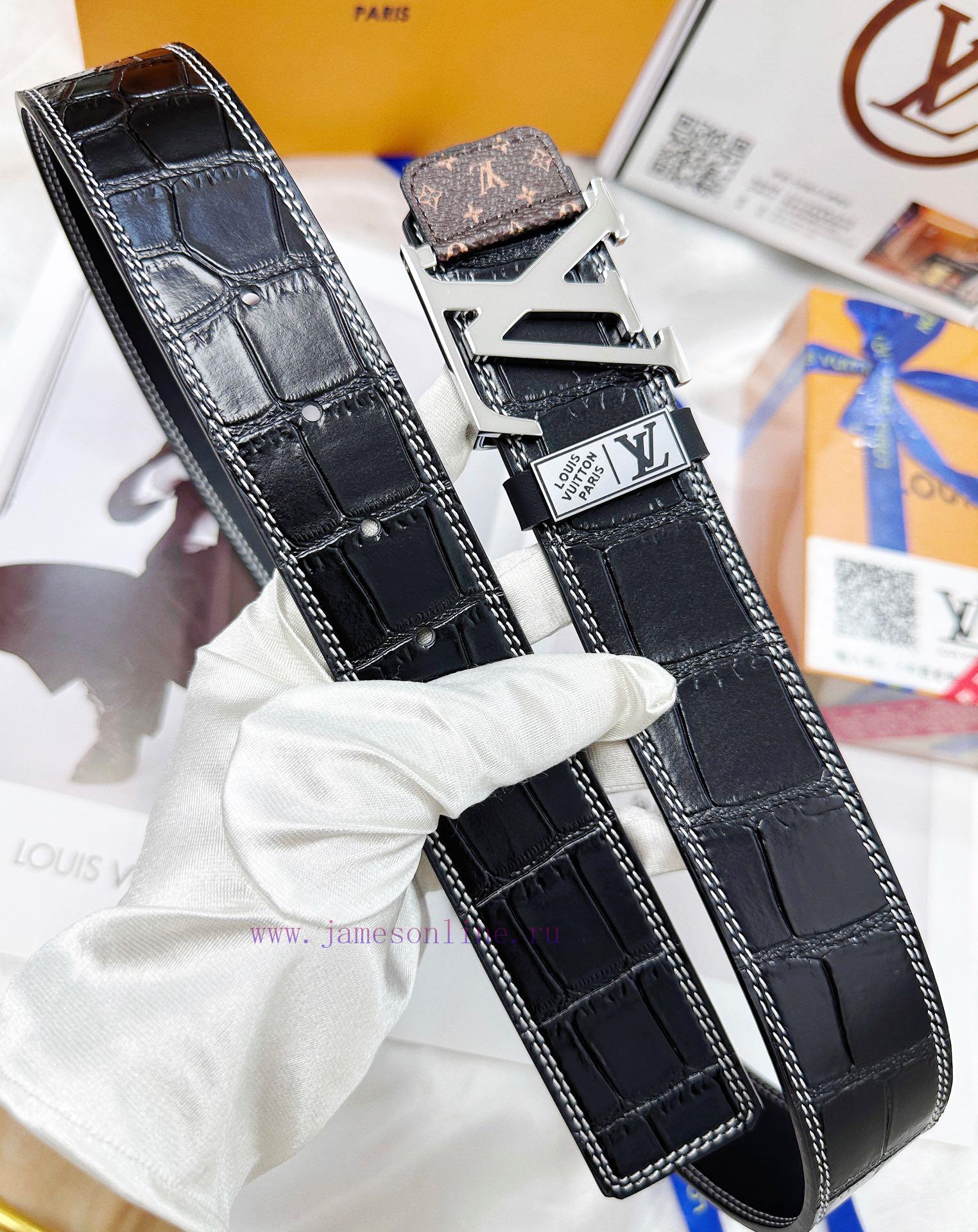 Belt LV Louis Vuitton's top tier replicaThe waistband is made of 100% imported original cowh 2ljm64vb - Image 5