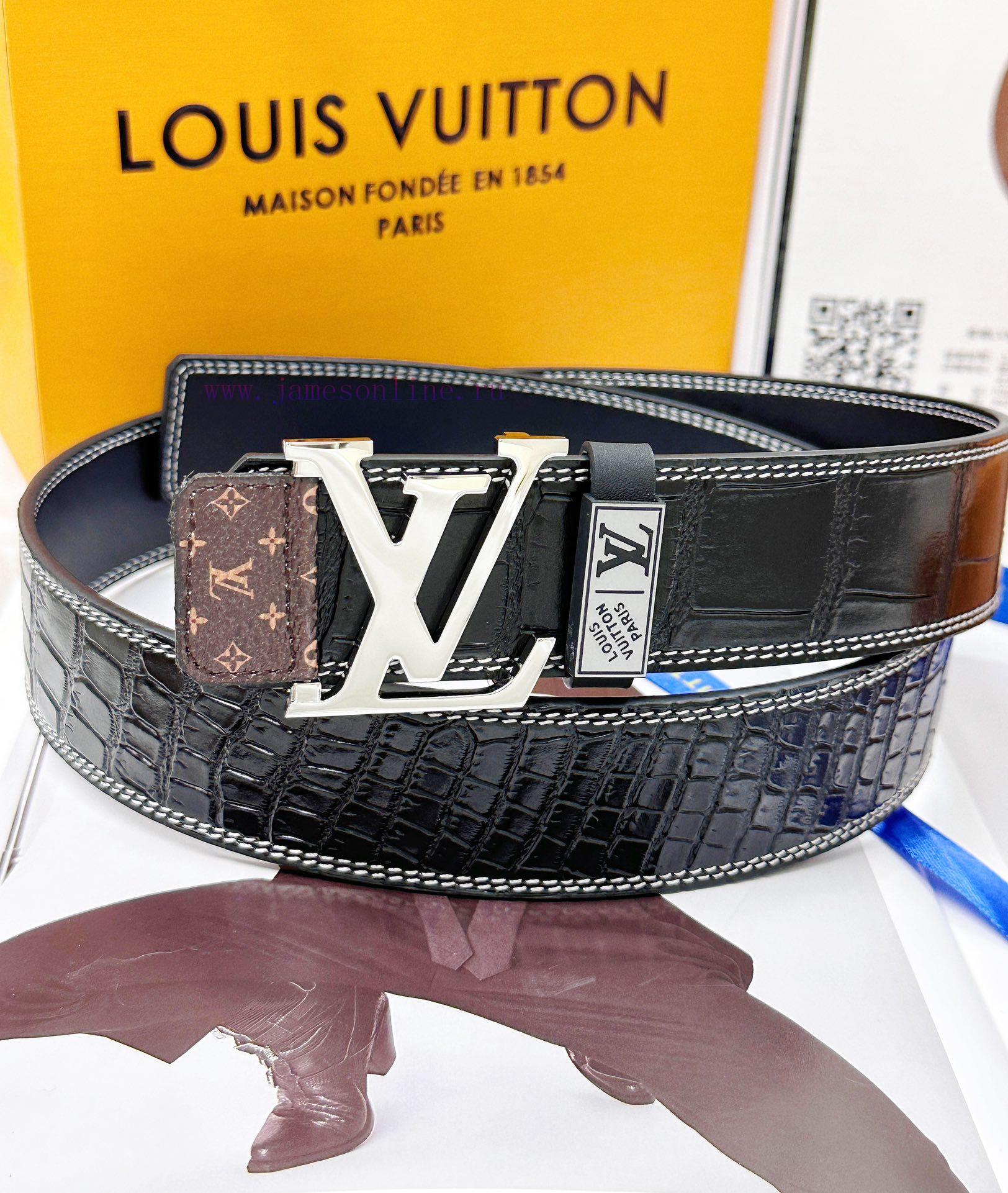 Belt LV Louis Vuitton's top tier replicaThe waistband is made of 100% imported original cowh 2ljm64vb - Image 6