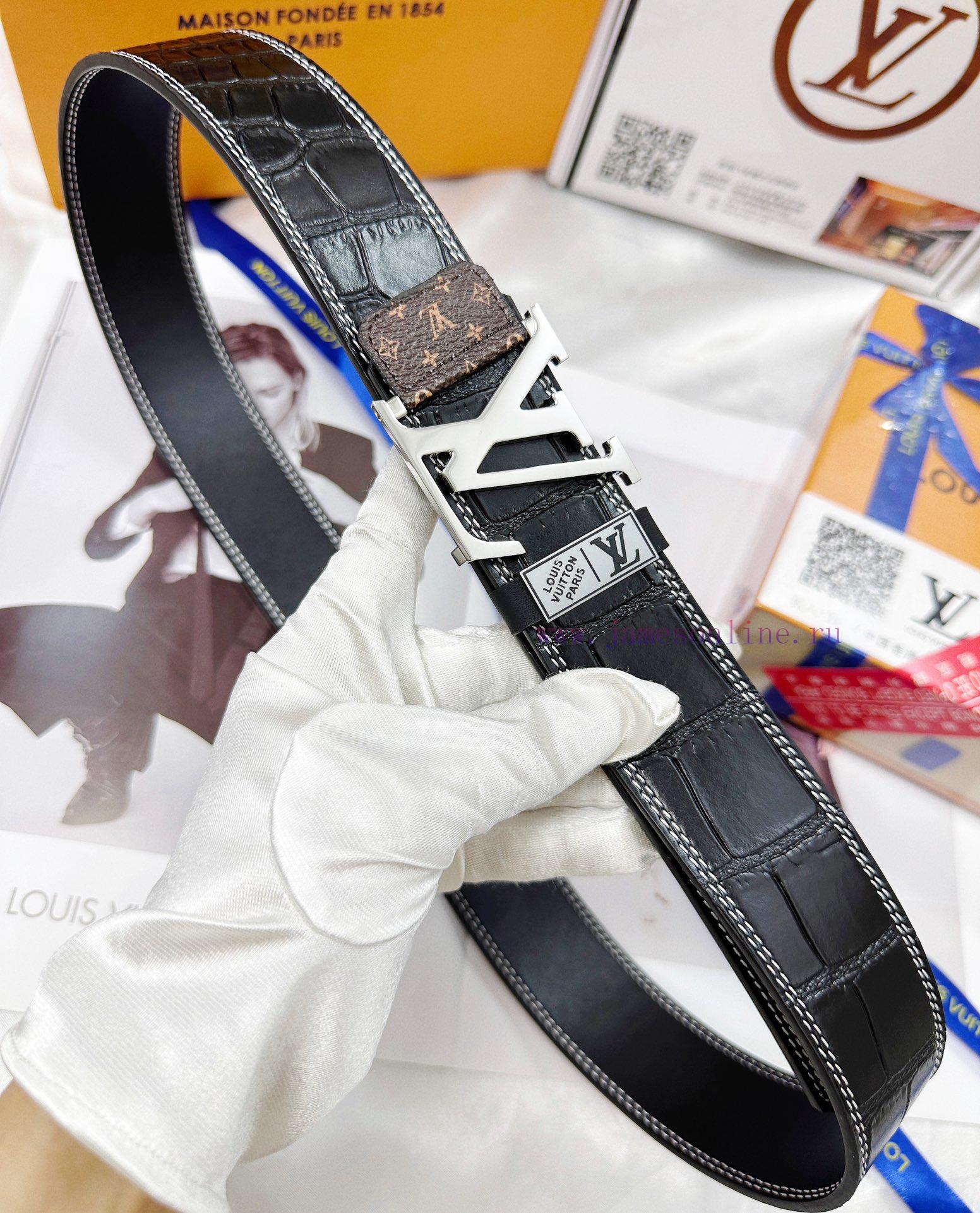 Belt LV Louis Vuitton's top tier replicaThe waistband is made of 100% imported original cowh 2ljm64vb - Image 7