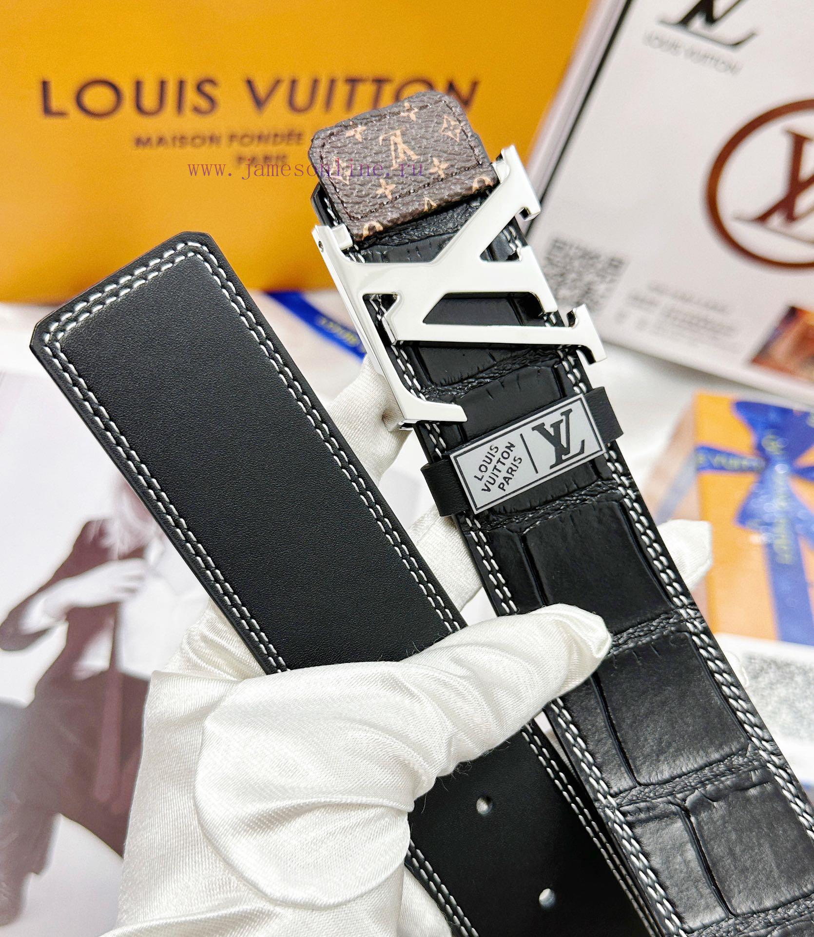 Belt LV Louis Vuitton's top tier replicaThe waistband is made of 100% imported original cowh 2ljm64vb - Image 10