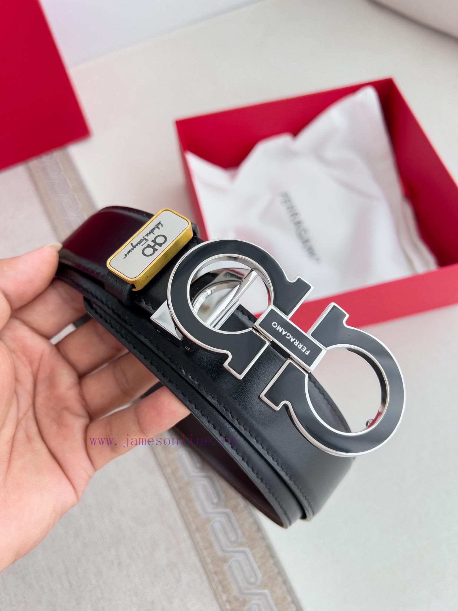 Ferragamo Ferrgamo ️ Belt and beltHanging buckle, classic hanging buckle made of pure copper rt6vq5f4 - Image 3