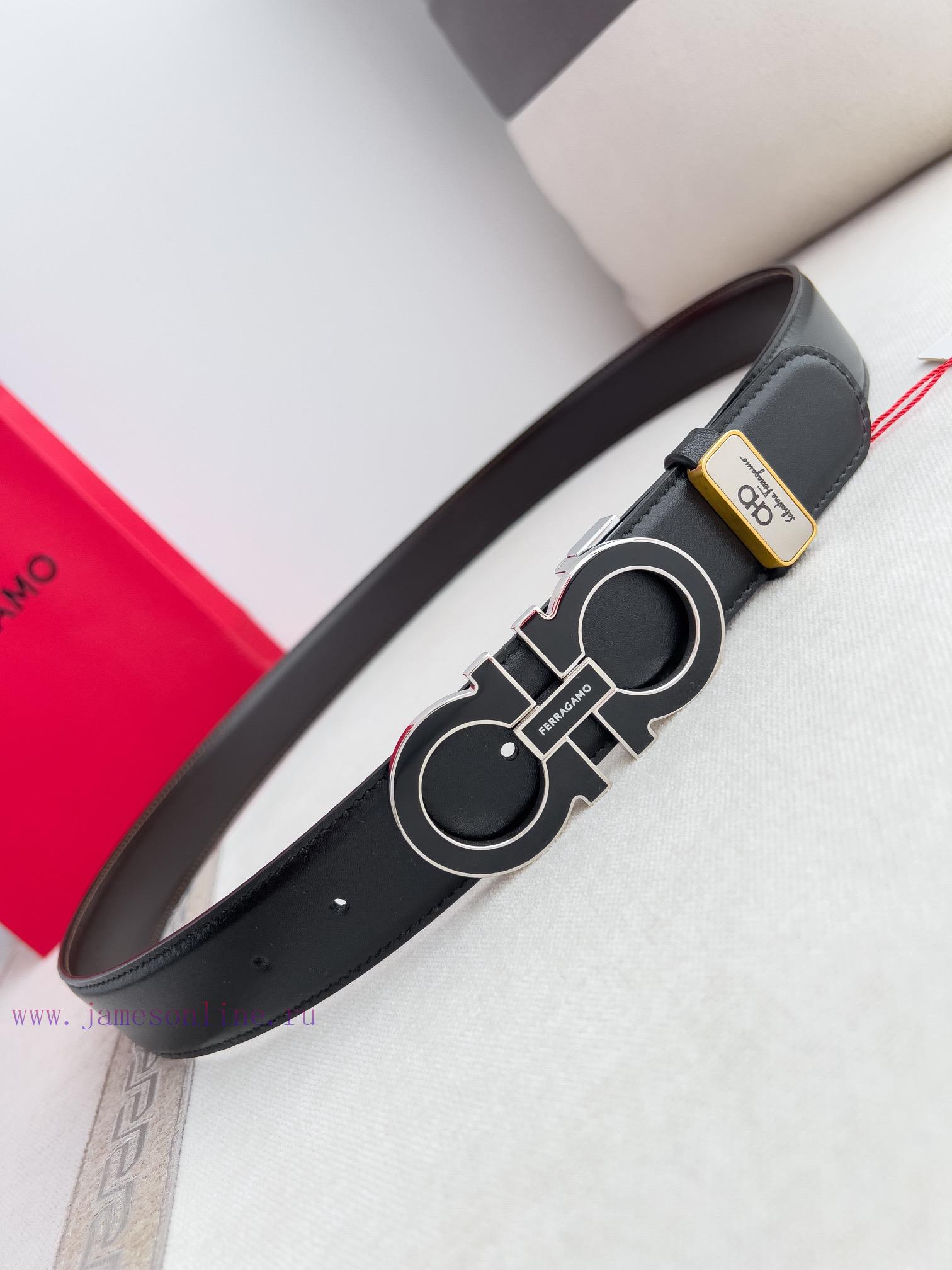 Ferragamo Ferrgamo ️ Belt and beltHanging buckle, classic hanging buckle made of pure copper rt6vq5f4 - Image 4