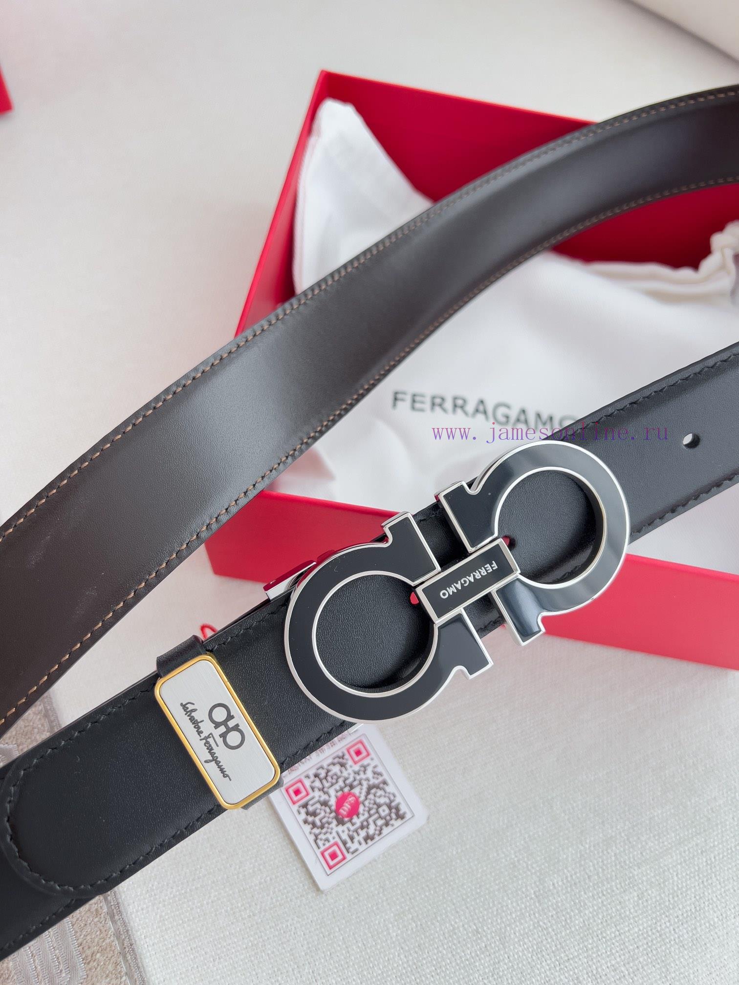 Ferragamo Ferrgamo ️ Belt and beltHanging buckle, classic hanging buckle made of pure copper rt6vq5f4 - Image 5
