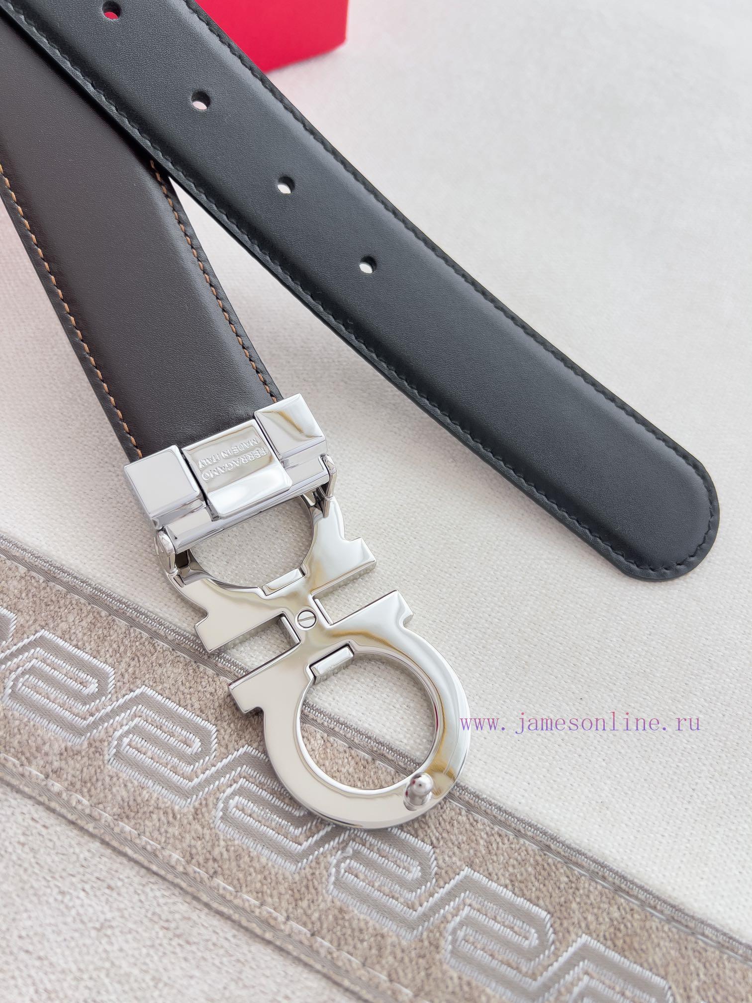 Ferragamo Ferrgamo ️ Belt and beltHanging buckle, classic hanging buckle made of pure copper rt6vq5f4 - Image 6