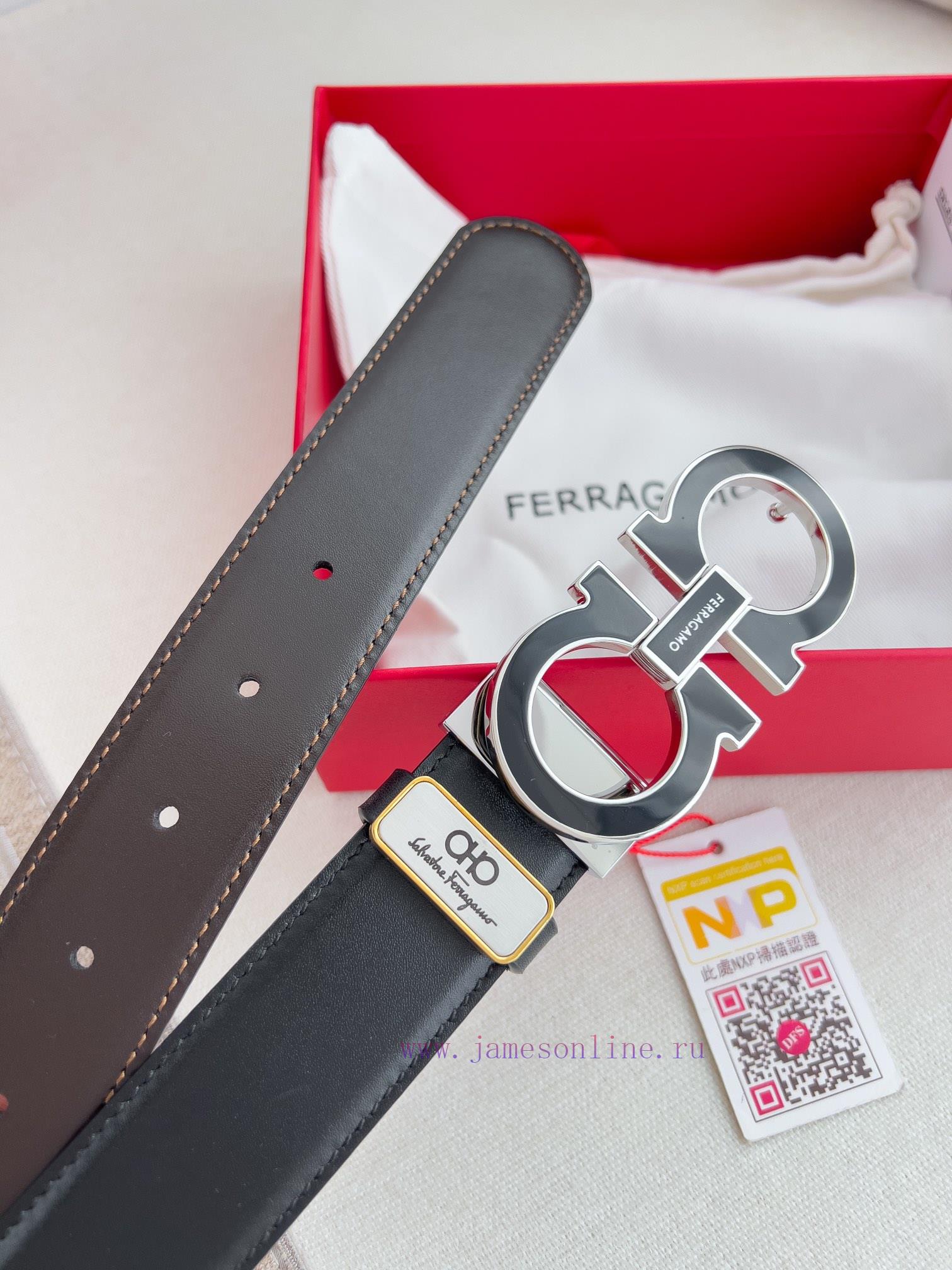 Ferragamo Ferrgamo ️ Belt and beltHanging buckle, classic hanging buckle made of pure copper rt6vq5f4 - Image 7