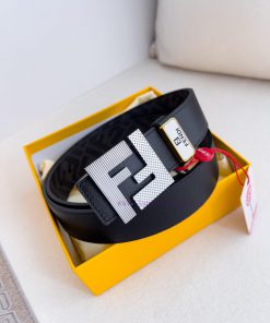 Fendi FENDI ️ Belt and beltBuckle, original classic pure copper boutique letter buckle, phot w8gkyniq