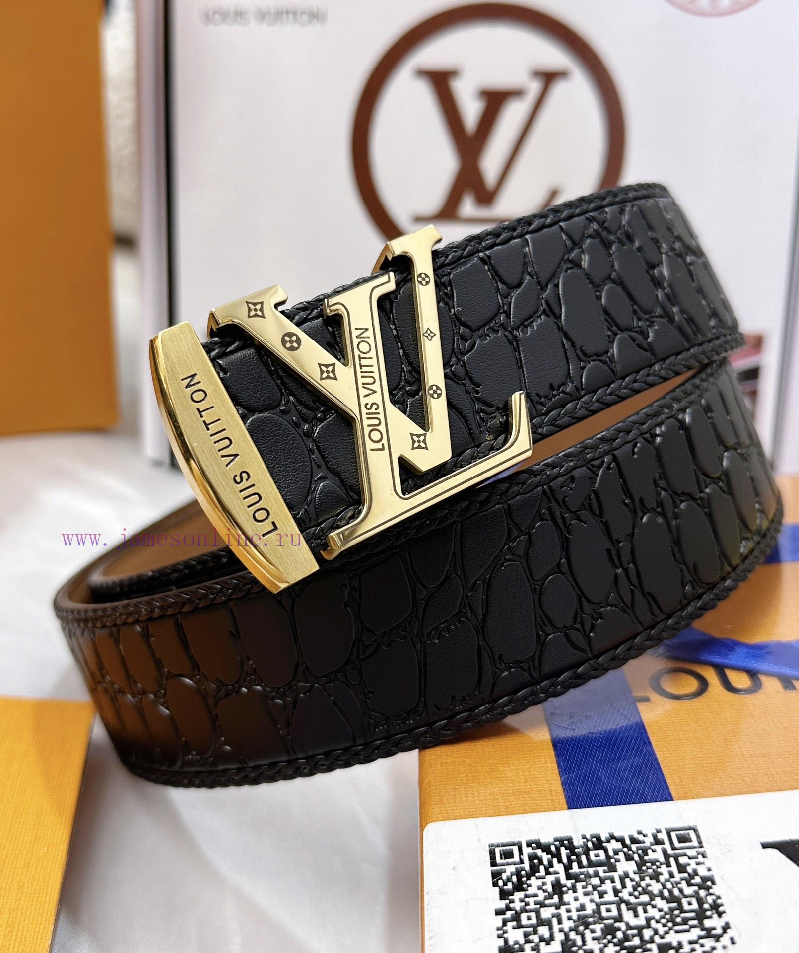Belt LV Louis Vuitton's top tier replicaThe waistband is made of 100% cowhide, ensuring genu t74ryb57 - Image 2