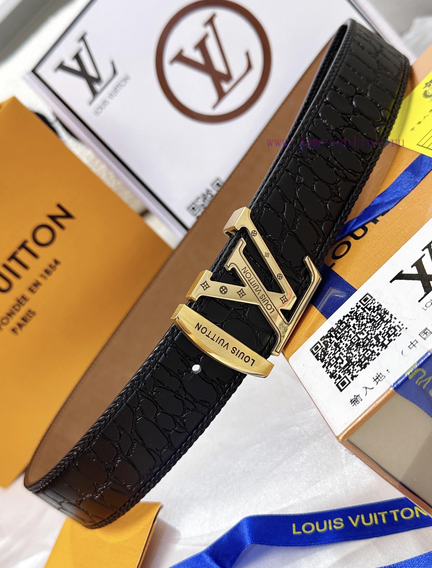 Belt LV Louis Vuitton's top tier replicaThe waistband is made of 100% cowhide, ensuring genu t74ryb57 - Image 7