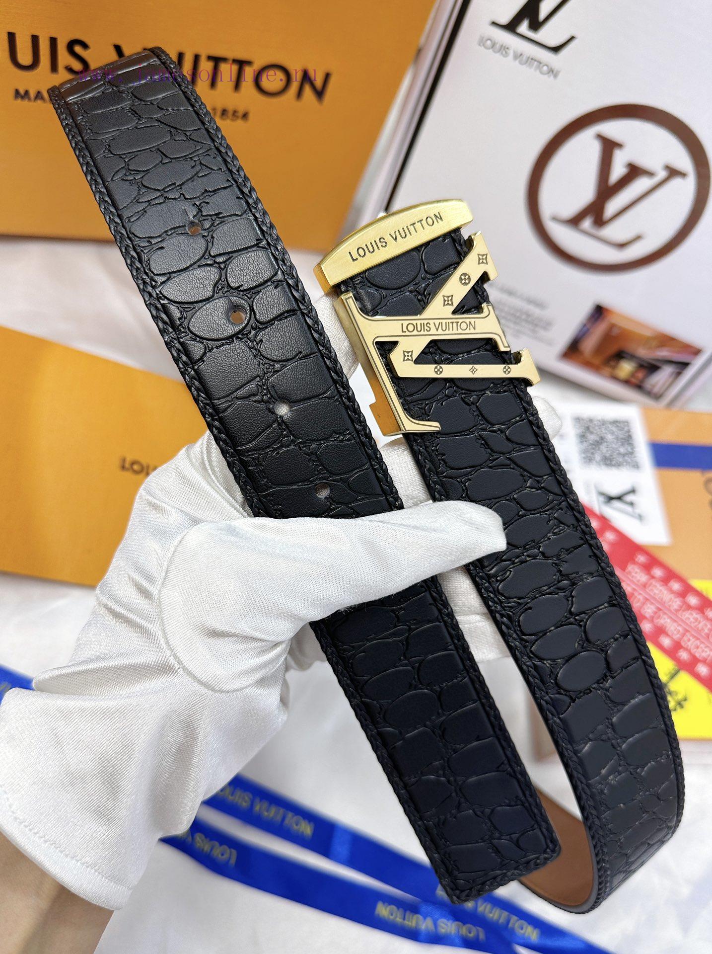 Belt LV Louis Vuitton's top tier replicaThe waistband is made of 100% cowhide, ensuring genu t74ryb57 - Image 8