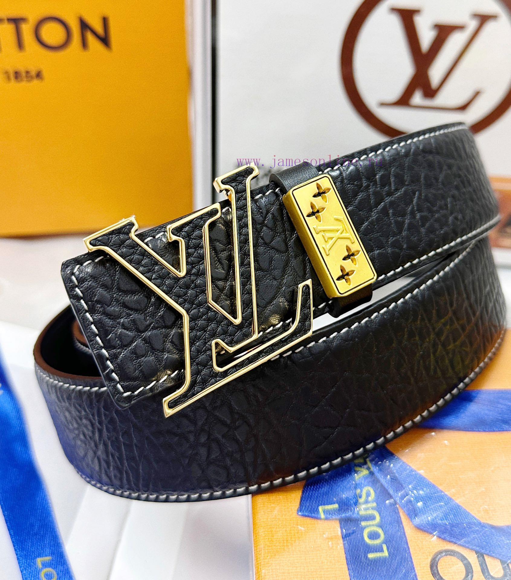 Belt LV Louis Vuitton's top tier replicaThe belt is made of 100% imported original cowhide, lt5wdu62 - Image 5