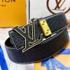 Belt LV Louis Vuitton's top tier replicaThe belt is made of 100% imported original cowhide, 0bavnl5b